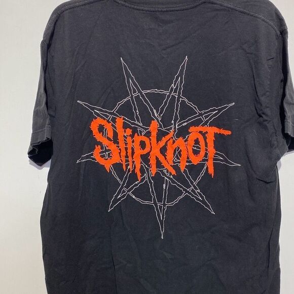 Slipknot Men's Black Cotton Short Sleeve Graphic 2018 Band T-Shirt Size XL - Picture 7 of 11